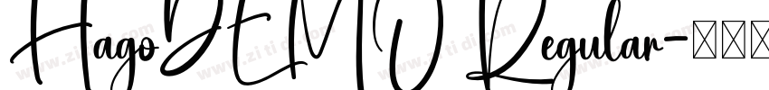HagoDEMO Regular字体转换